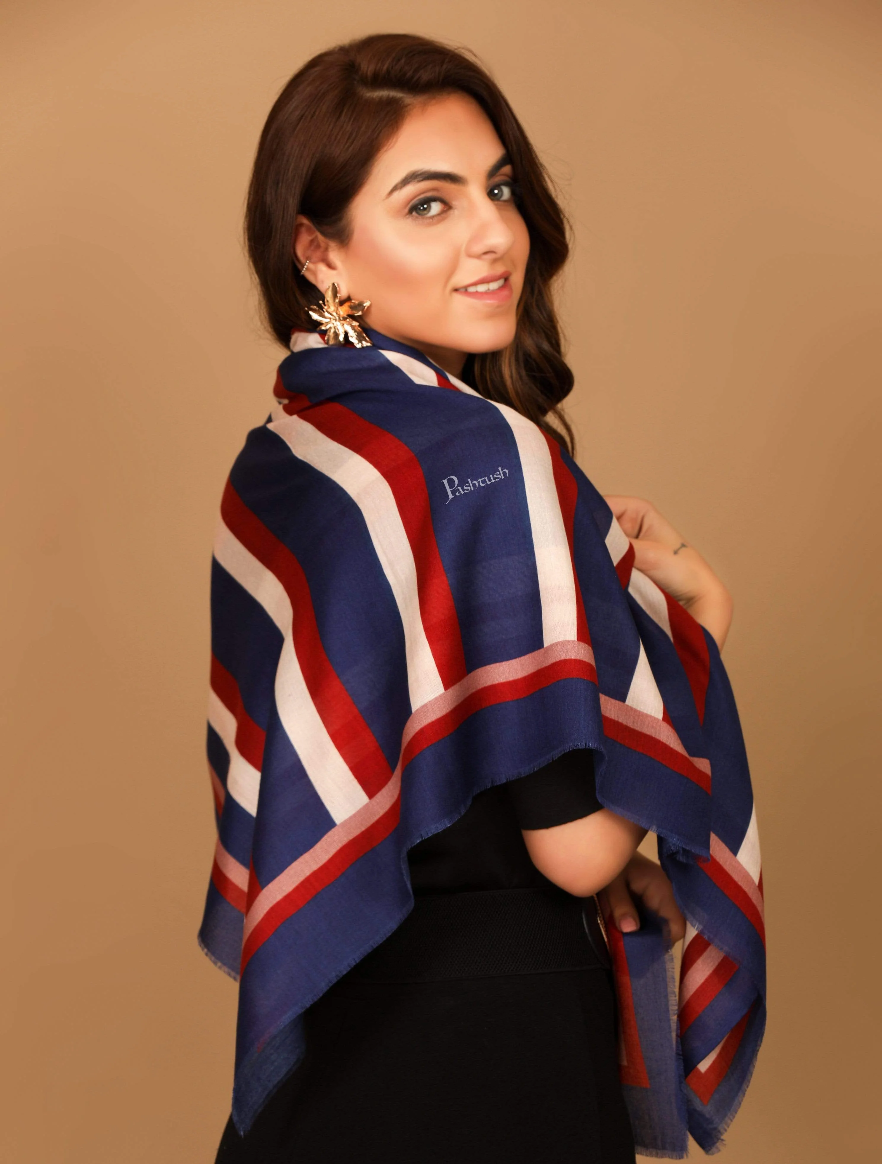 Pashtush Womens Ultra Soft Multicoloured Bamboo Scarf