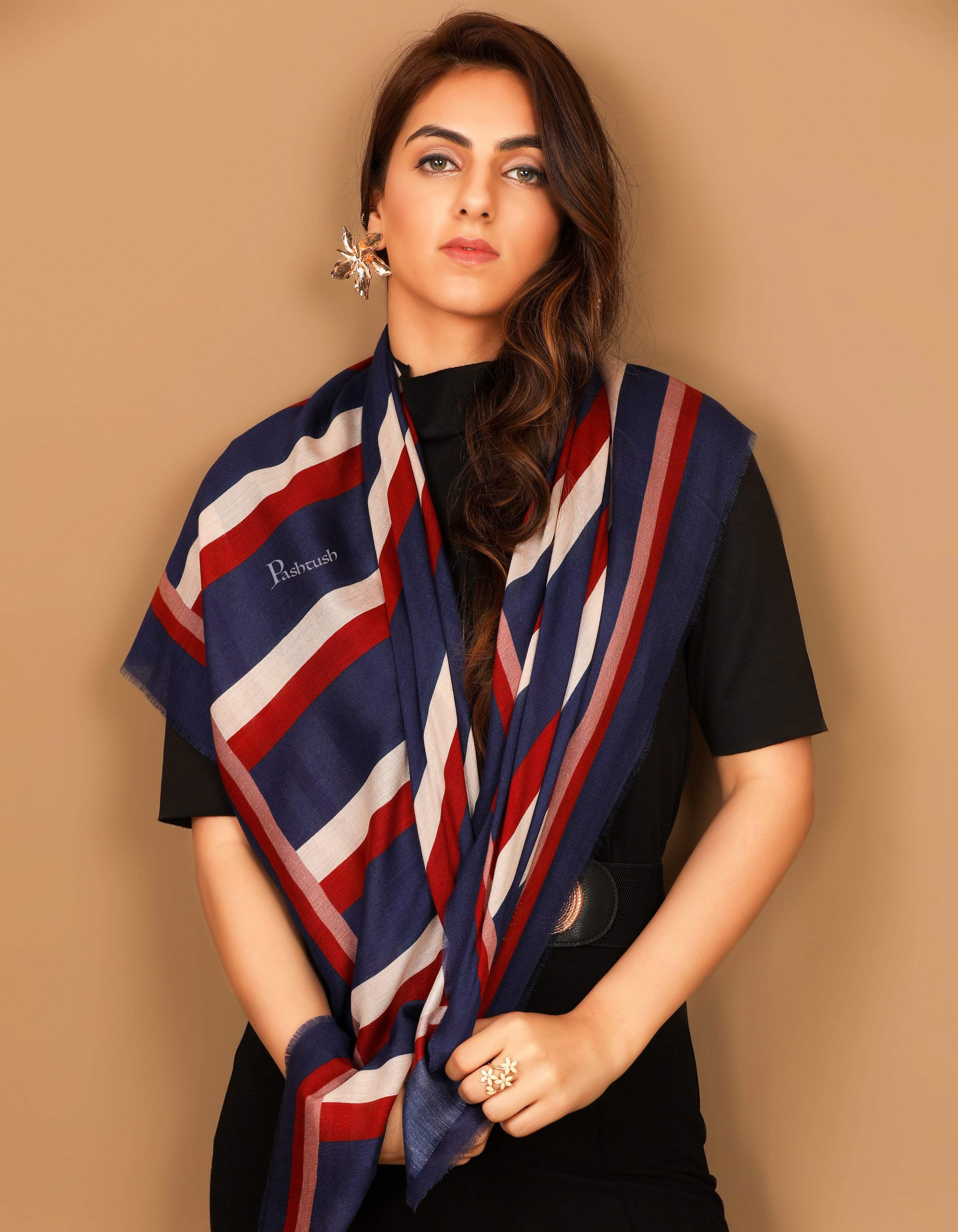 Pashtush Womens Ultra Soft Multicoloured Bamboo Scarf - Image 3