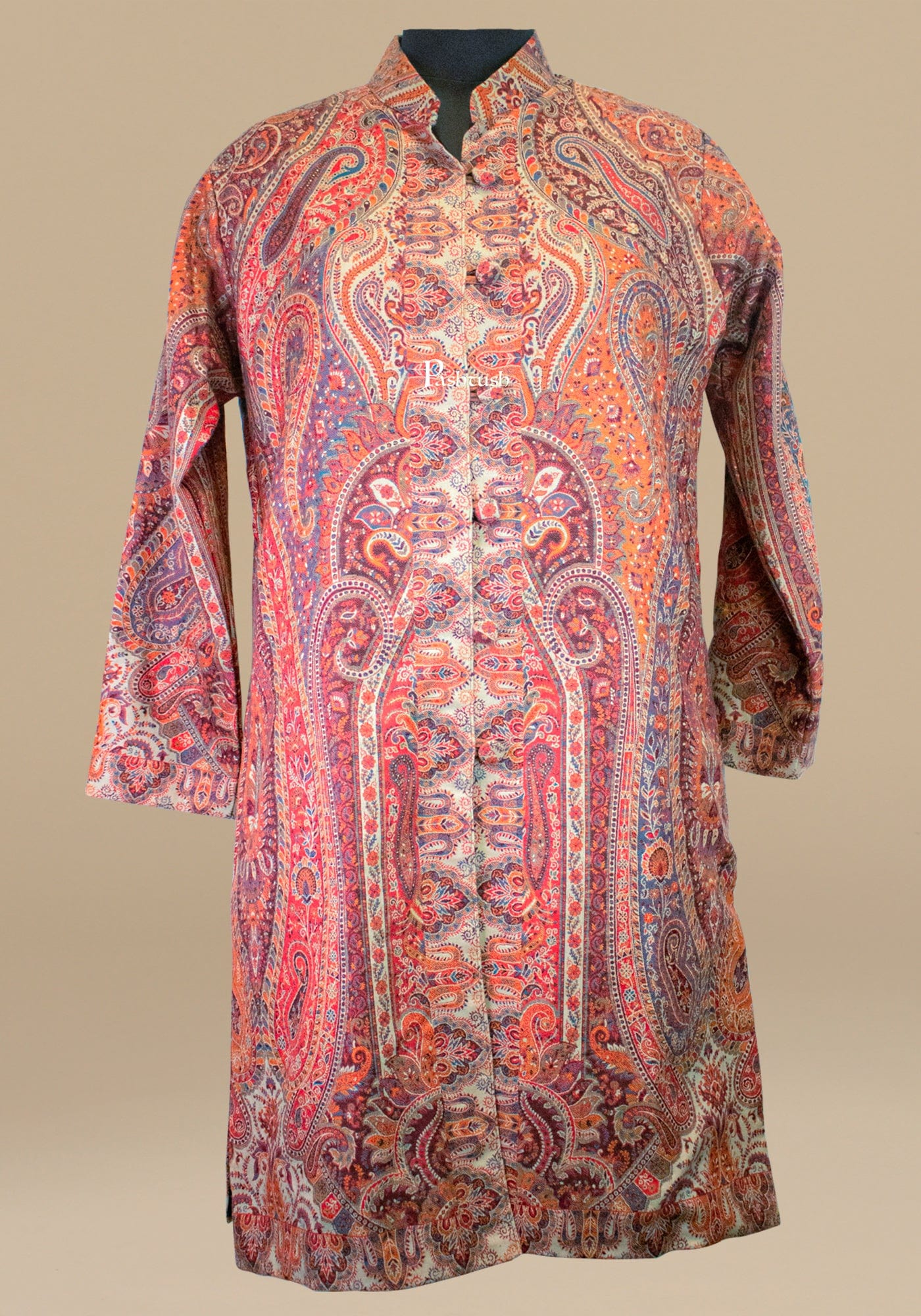 Pashtush Womens Vintage Jamawar Jacket