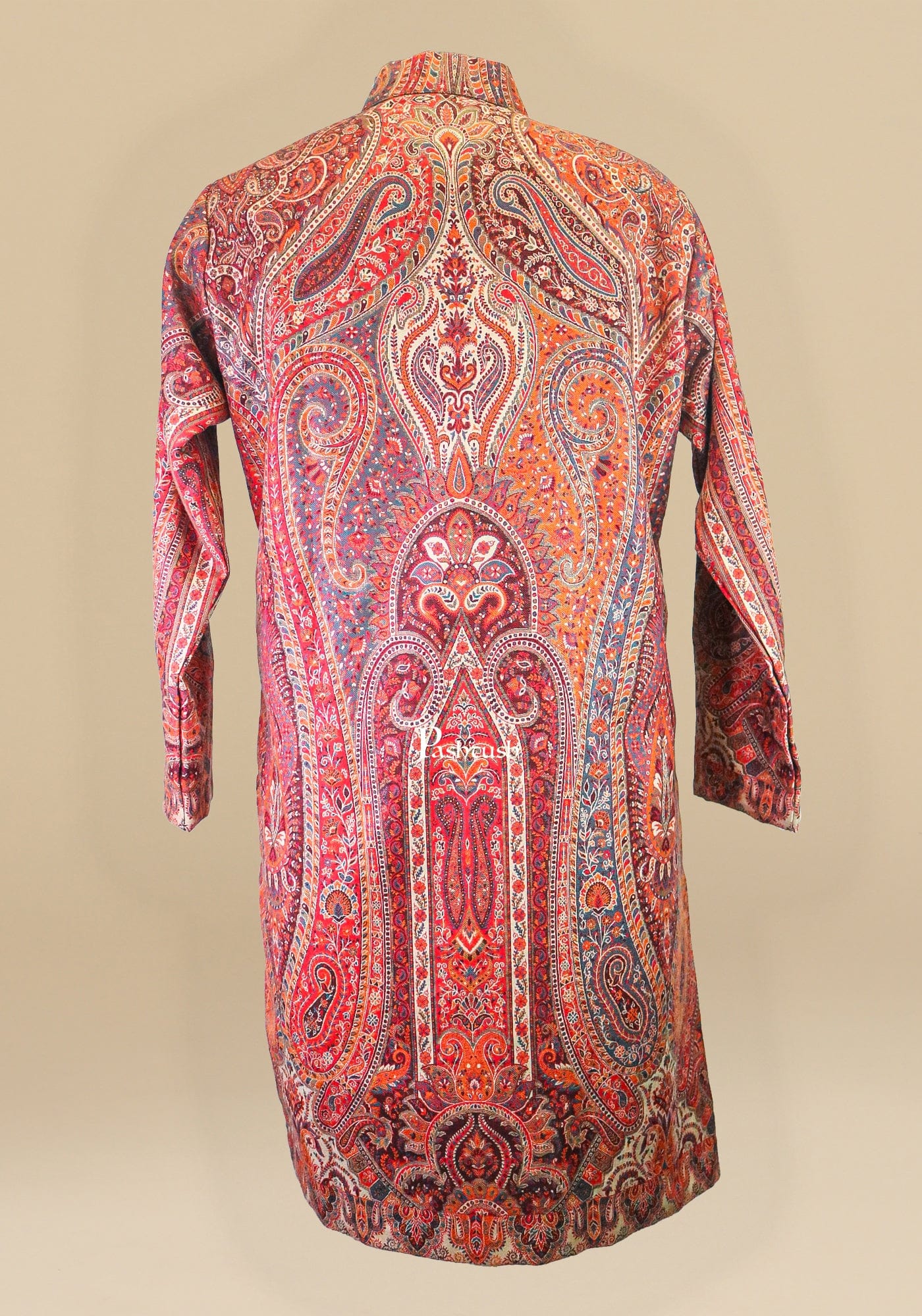 Pashtush Womens Vintage Jamawar Jacket - Image 2