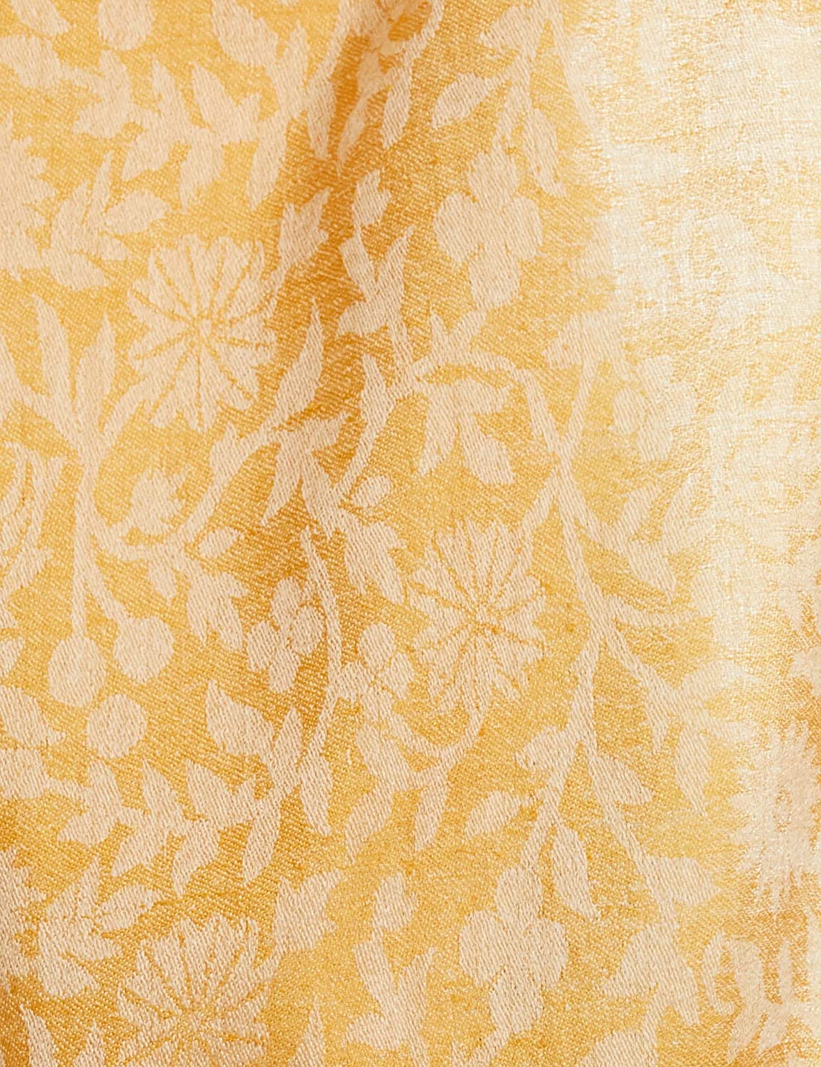 Pashtush Women'S Wool Self Reversible Scarf Floral Jacquard Design, Silk-Wool - Image 9