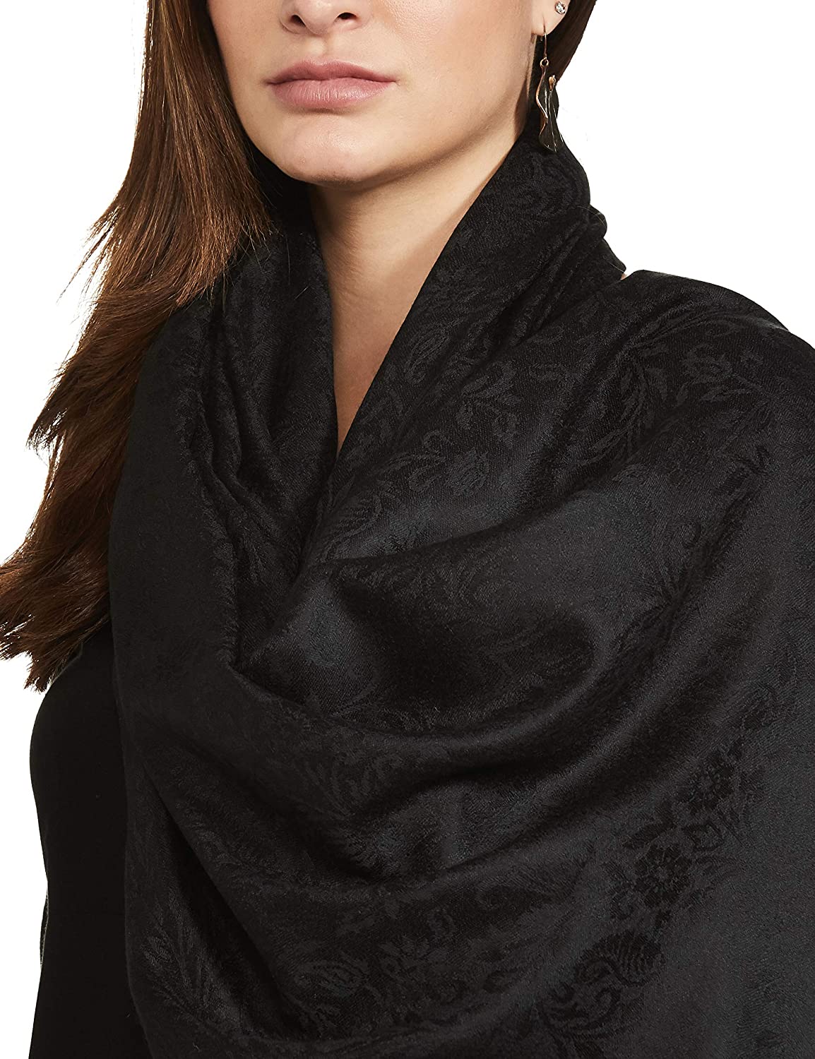 Pashtush Women'S Wool Soft Wool Cashmere Blended Shawl With Ethnic Weave Palla - Image 7