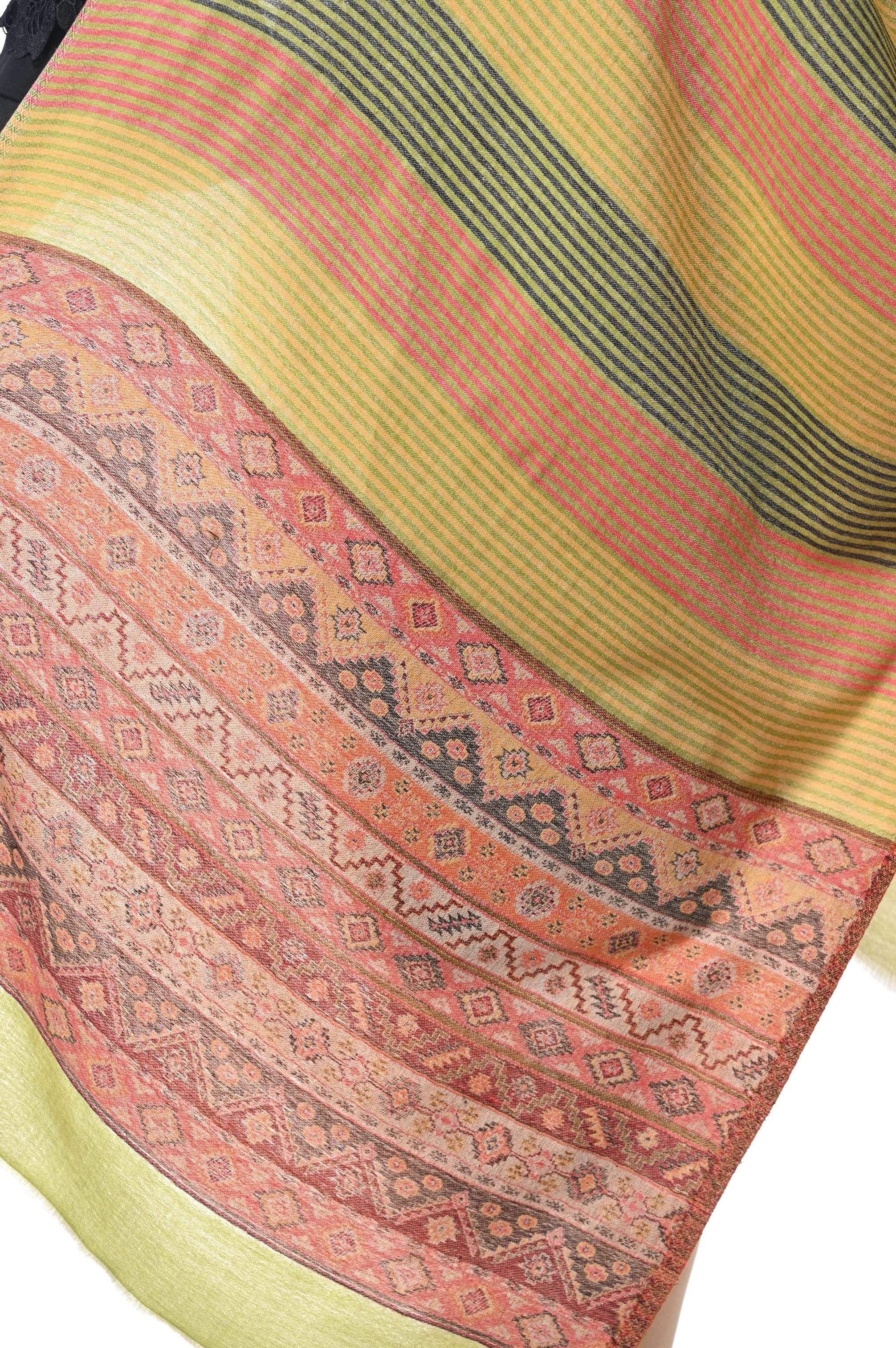 Pashwool Womens Fine Wool Scarf, Soft And Warm Multicoloured - Image 5
