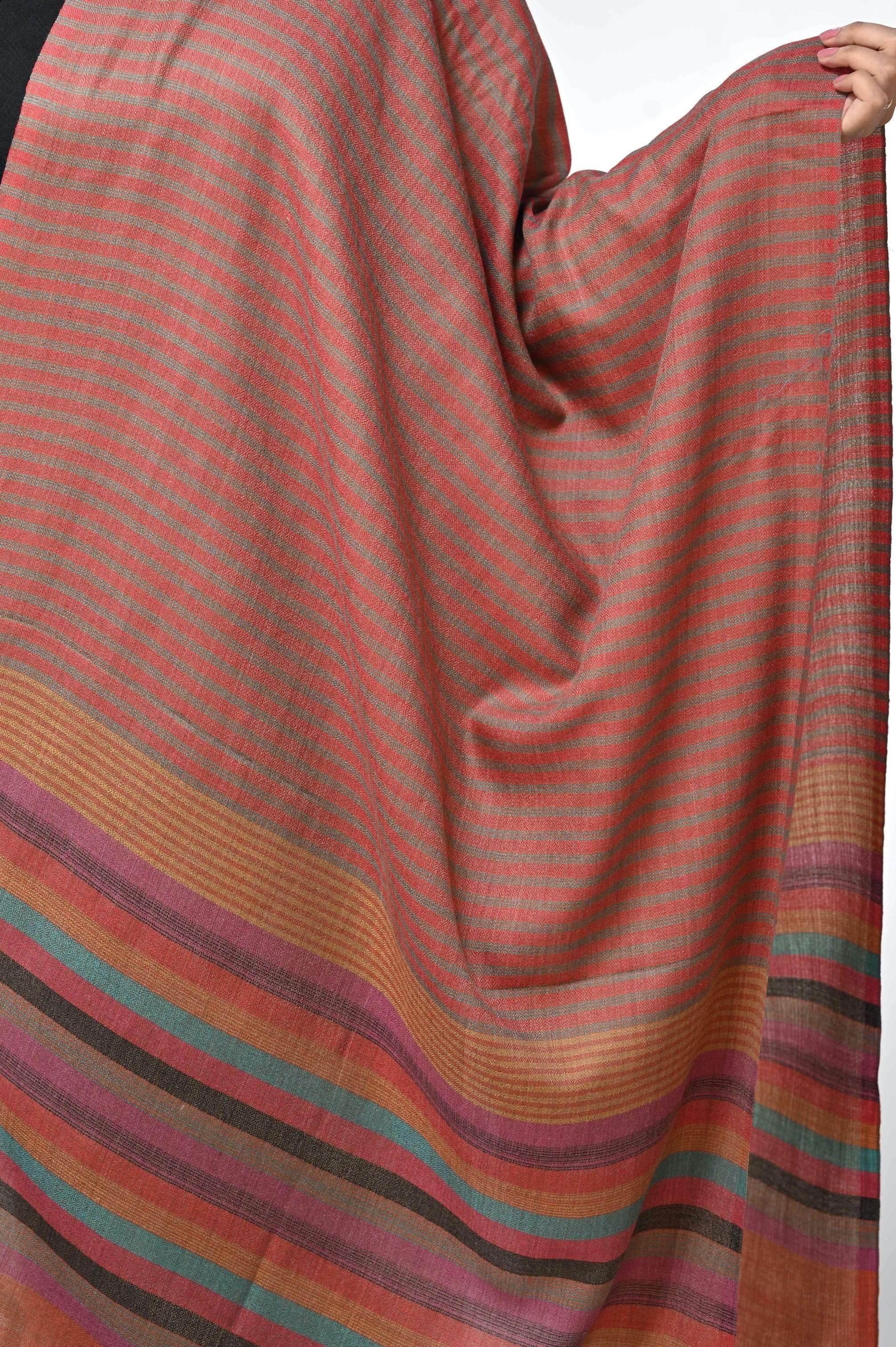 Pashwool Womens Fine Wool Scarf, Soft And Warm Multicoloured - Image 2