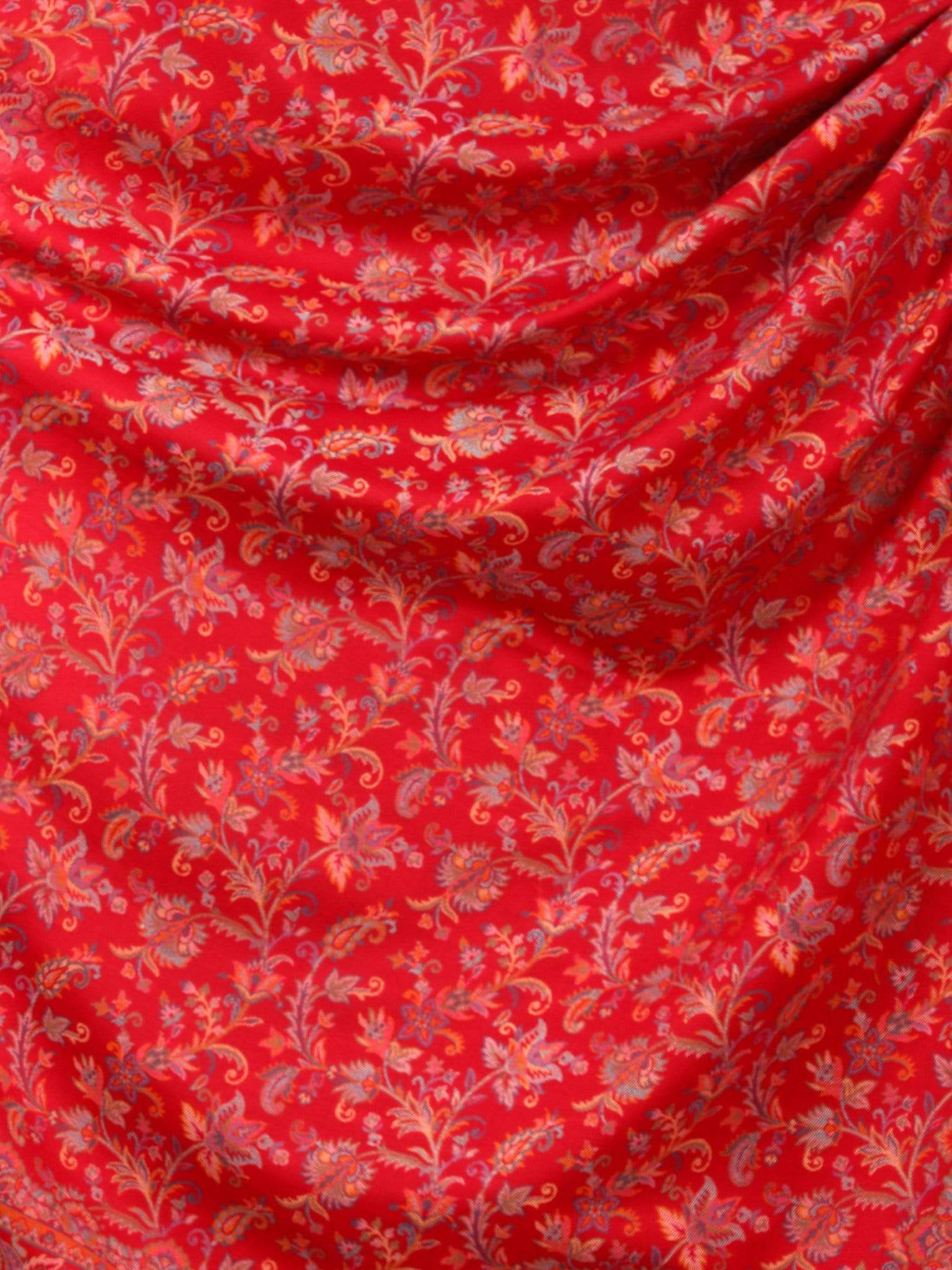 Pashtush Womens Ethnic Shawl, Faux Pashmina, Soft And Warm (Red) Maroon - Image 2